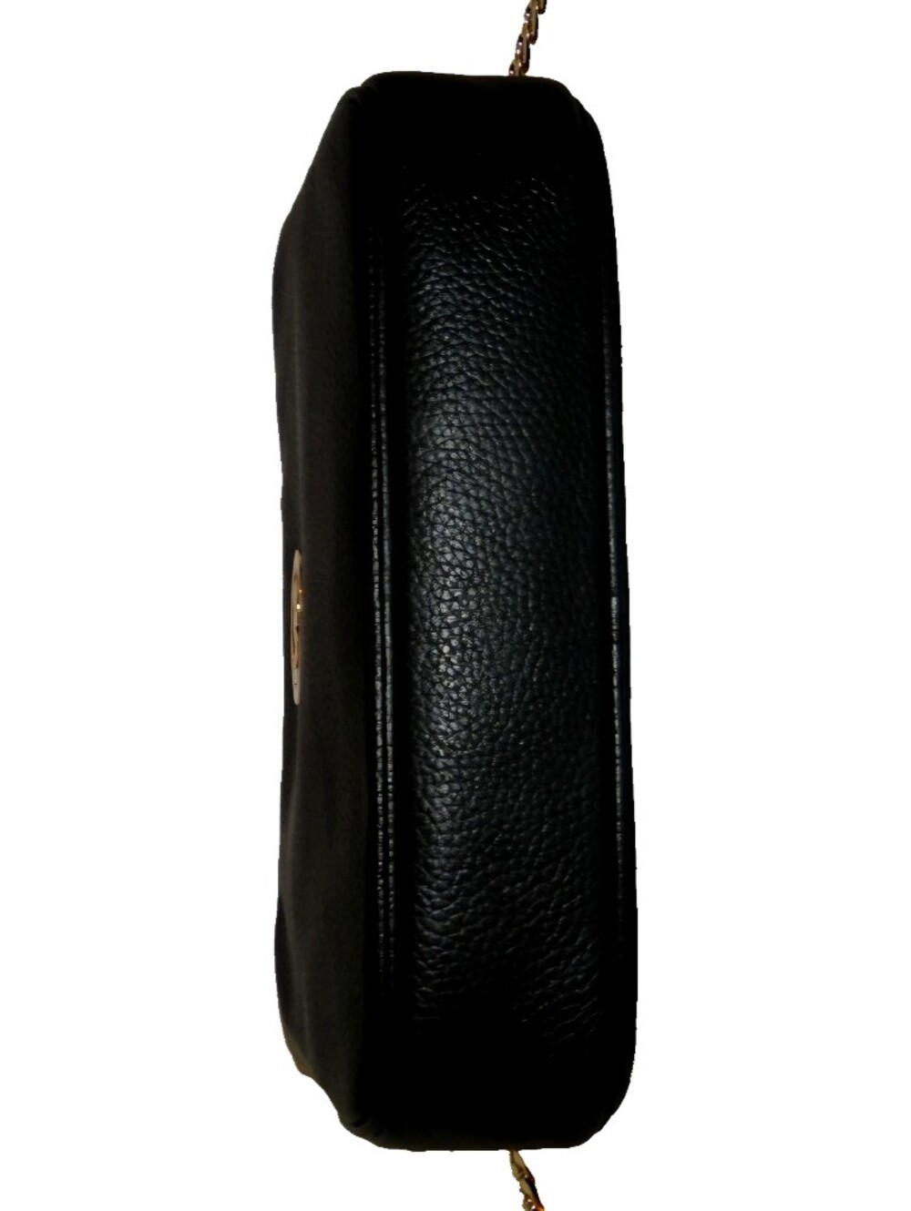 MICHAEL KORS Women's Fulton LG EW Crossbody Bag Purse Black Leather Gold MK Logo - Picture 5 of 12
